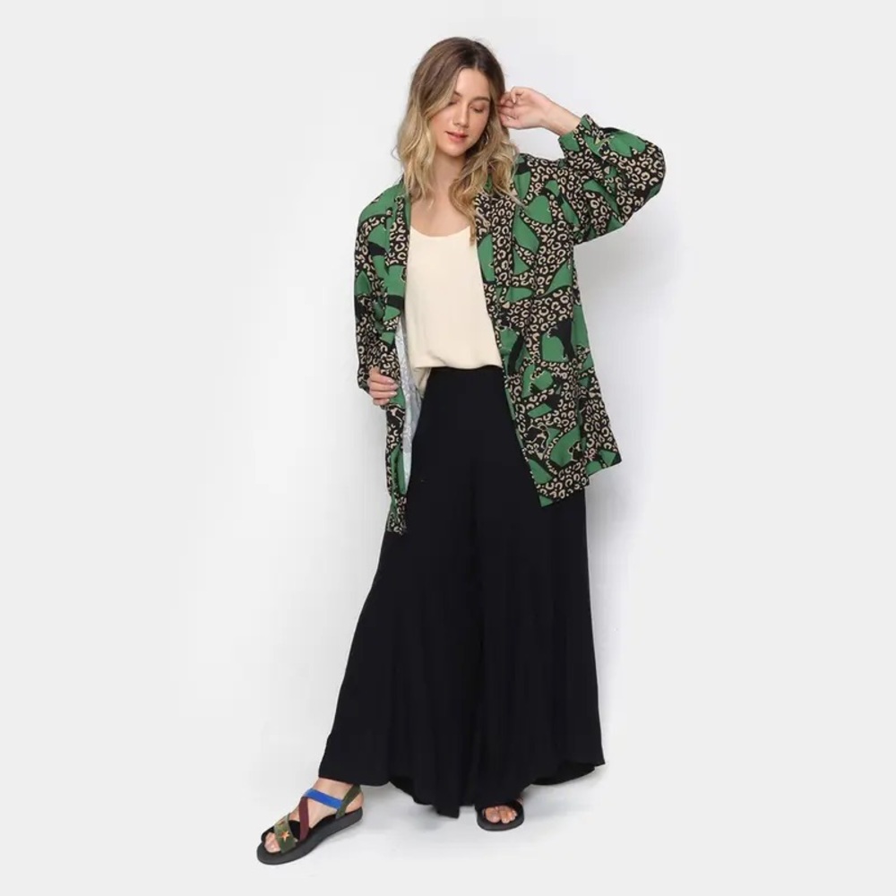 Farm Rio “Dança da Onça” - Leopard Print Oversized Blazer - Picture 4 of 8
